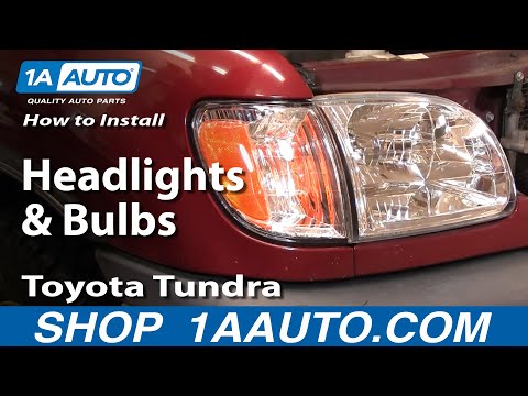 How To Install Replace Headlights and Bulbs Toyota Tundra 00-04 1AAuto.com