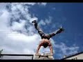 russian street climbing and running