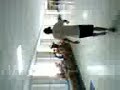 creepy james anderson with short girl shorts on!