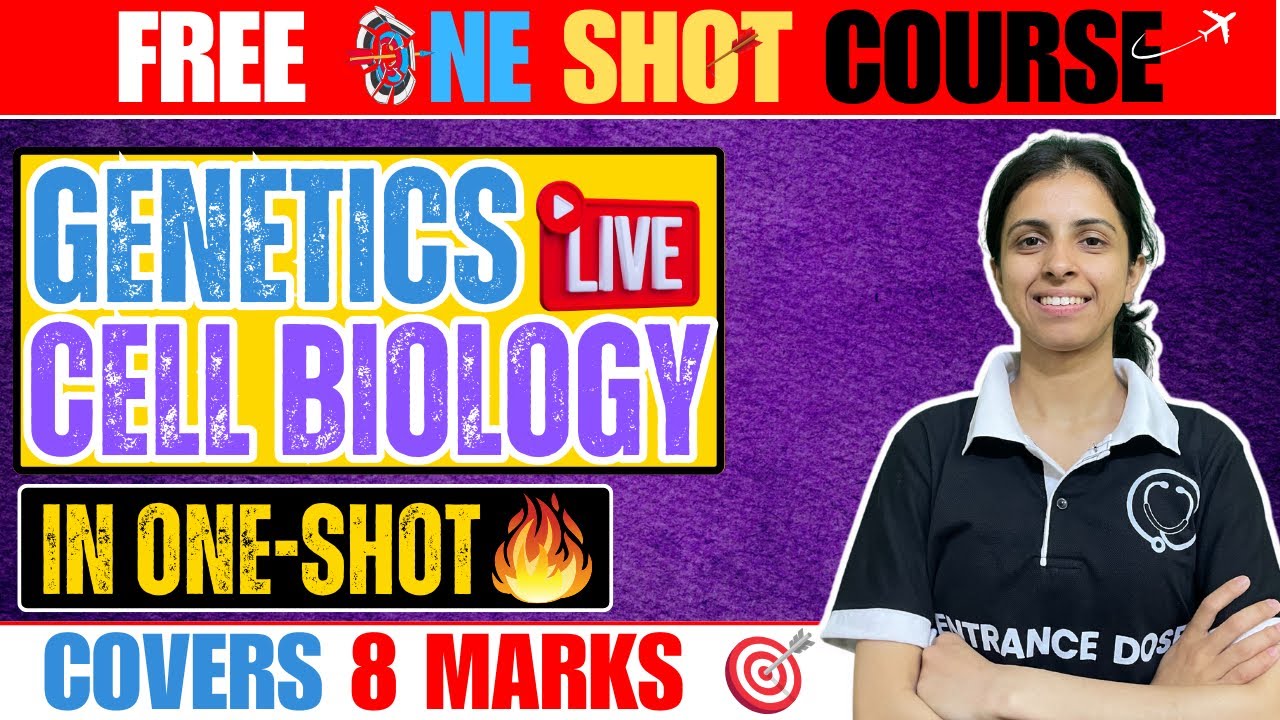 CELL BIOLOGY & DIVISION in ONE SHOT | Botany Most Important Question For CEE | Revision
