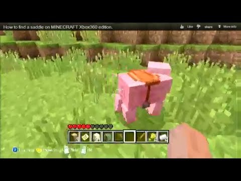 how to make a saddle in minecraft xbox 360 edition