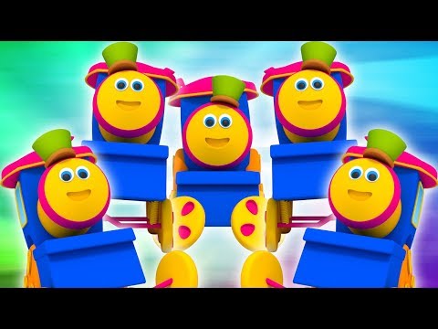 Bob den Zug | fünf kleine Babys | springende Reime für Kinder | Bob the Train | Five Little Babies