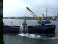 UKD Cherry Sand - dredging Kirkcaldy Harbour 31st March 2011