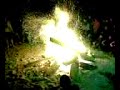 Crazy Man Falls in FIRE