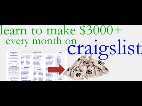 how to make money on craigslist