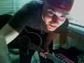 back in black ac/dc  guitar drum and guitar improv jam  one man band