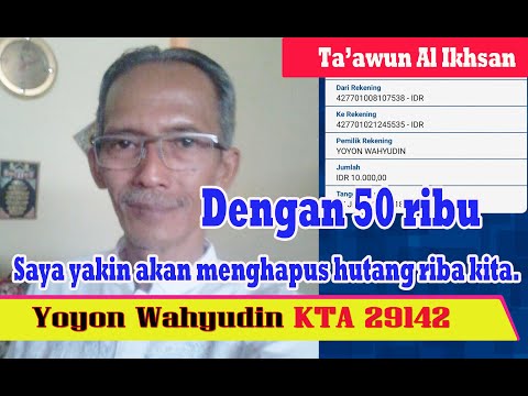 SAYA YAKIN DENGAN 50 RIBU AKAN MENGHAPUS HUTANG RIBA KITA