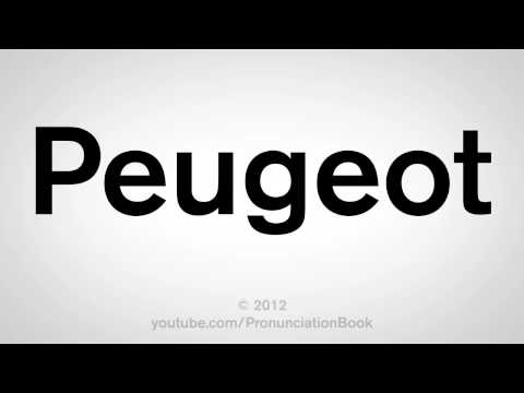 how to pronounce peugeot