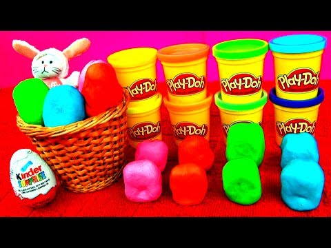 Play Doh Surprise Eggs Kinder Surprise Disney Cars Peppa Pig Spongebob Angry Birds LPS Batman Toys