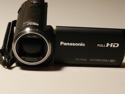 Panasonic Hc-V550 Camcorder Unboxing and REVIEW