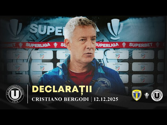 🎙 DECLARAȚII | Cristiano Bergodi: „Ne dorim trei puncte”