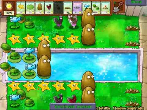 plantas contra zombies - Aquí de nuevo con las viciadas del Plantas contra zombis. Aquí la estrategia que usé para pasar el nivel del Batallón final el cual consiste en detener a los...