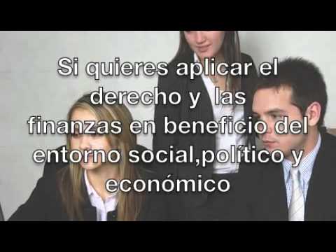 Licenciado en Derecho y Finanzas
