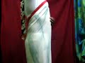 Red and WHite Saree - 2