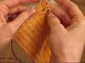 Short Row Heel with YOs, Part 1