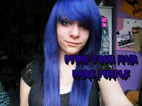 how to dye your hair a dark purple