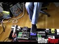 Using a T.I.P. 3rd Hand pedal to manually twist the knob on his vintage A/DA Flanger stompbox, Paul Gilbert demonstrates one of his signature sounds. From the interview by Jude Gold for the December 2007 issue of Guitar Player Magazine.