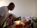 Daddy Cat blows out the candles Daddy Cat blows out the candles