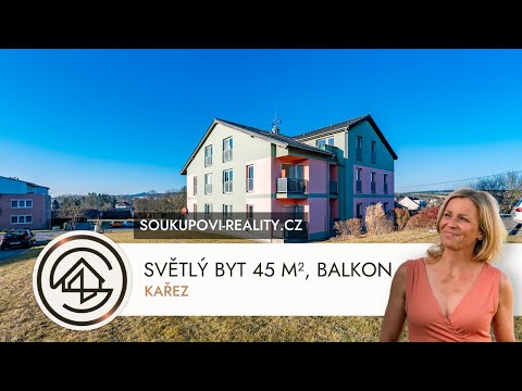 Video Prodej světlého bytu 45 m² s balkonem – Kařez | Možnost úpravy na 2+kk