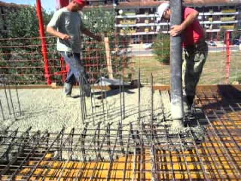 Betoniranje ploče III sprata