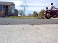 Shadow VLX 600 Vance and Hines exhaust while driving