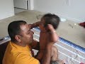 Raunak Playing with Papa
