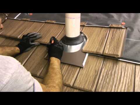 how to install flashing around a vent pipe