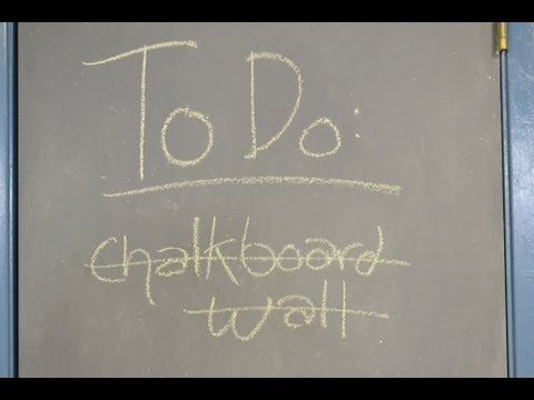 how to make a chalkboard with chalkboard paint