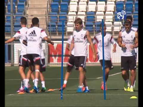 El Real Madrid completó la primera sesión matinal de la pretemporada