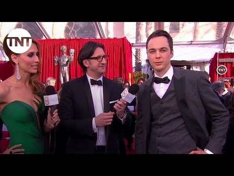 Jim Parsons on the SAG Awards Red Carpet