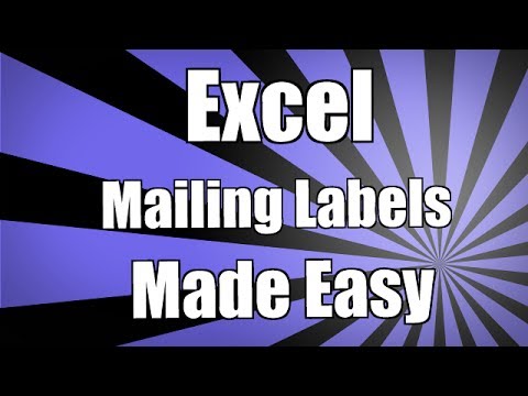 how to create labels in excel