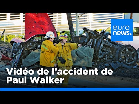 accident - Une caméra de surveillance a capté du haut d' un immeuble l' accident mortel qui a tué l'acteur Paul Walker et son ami ce week-end. La vidéo, que Reuters a p...