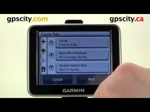 how to plan a trip on garmin nuvi