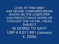 US Mind Control Patents Part 1 US Mind Control Patents Part 1