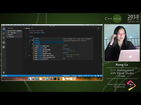 C++Now 2018: Rong Lu “C++ Development with Visual Studio Code”