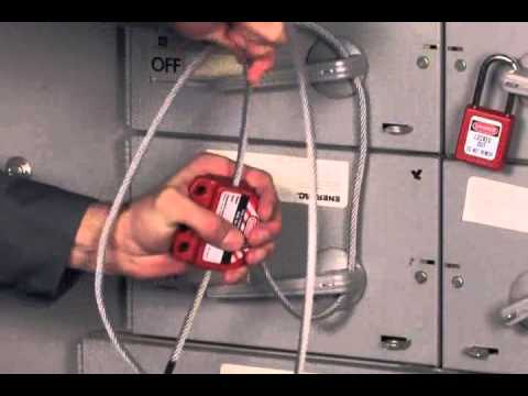 Видео: Блокиратор регулируемый кабельный MASTER LOCK S806 