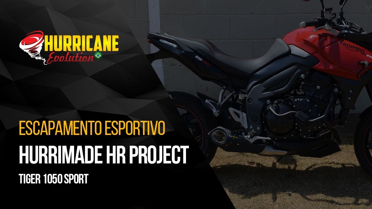Capa do vídeo  Escapamento Hurrimade HR Project Triumph Tiger 1050 Sport 2008 a 2016