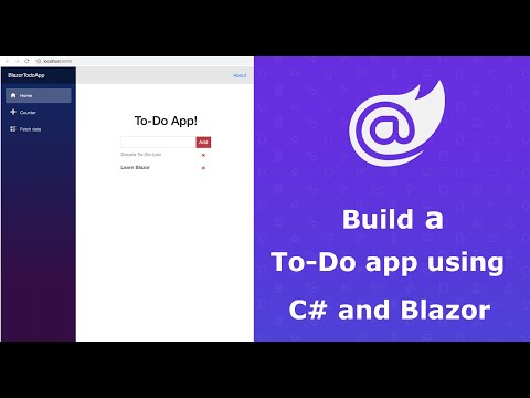 Watch “Build a To-Do app using C# and Blazor” on YouTube – NerdNotes