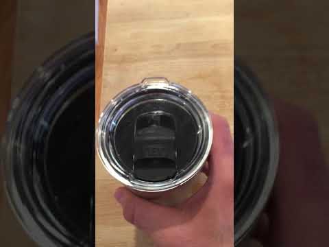 Yeti Magslider lid creates watertight seal in the drain of my sink