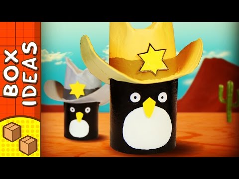 DIY Penguin Cowboy Hat