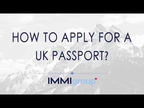 how to apply for british passport