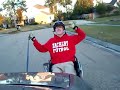 first wheelchair ride!! first wheelchair ride!!