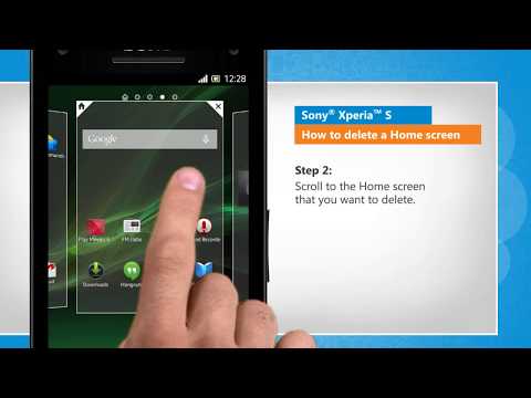 how to remove home screens on xperia s