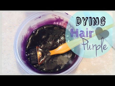 how to dye my hair dark purple