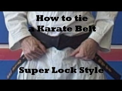 how to properly tie a karate belt