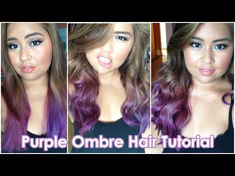 how to do purple ombre