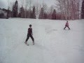 Brennan and Christian skiing at the Canyons spring break 2009