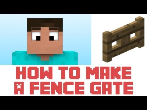 how to make a gate i minecraft