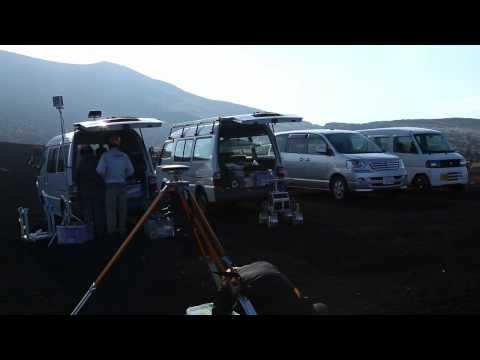 Rover Experiments on Izu Oshima