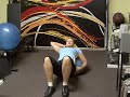 Advanced Balance Ball Exercises : Oblique Bicycle Balance Ball Exercises